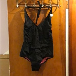 Black Victoria’s Secret one piece halter